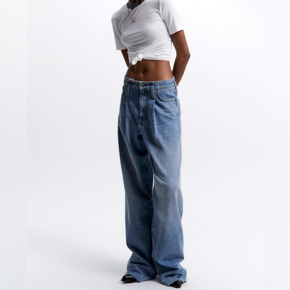 Zara The Caia Wide Leg Jeans US 4